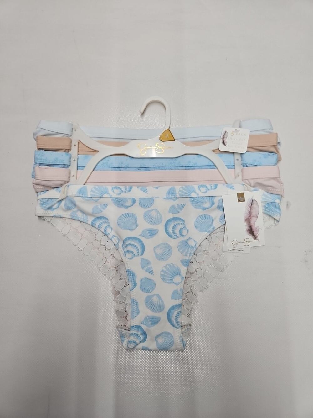 Jessica Simpson Ultra Soft Tanga For Extra Comfort Size Medium Multicolor 5pk...